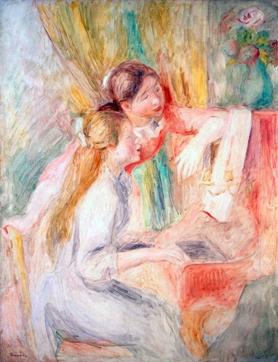 Junge Mädchen am Klavier, 1892 von Pierre Auguste Renoir