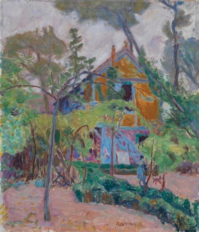 Haus zwischen Bäumen, 1918 von Pierre Bonnard