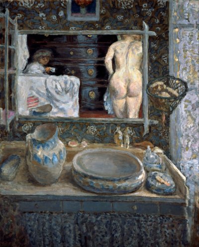 Spiegel über einem Waschbecken, 1908 von Pierre Bonnard
