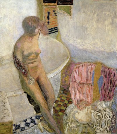 Akt am Badewannenrand von Pierre Bonnard