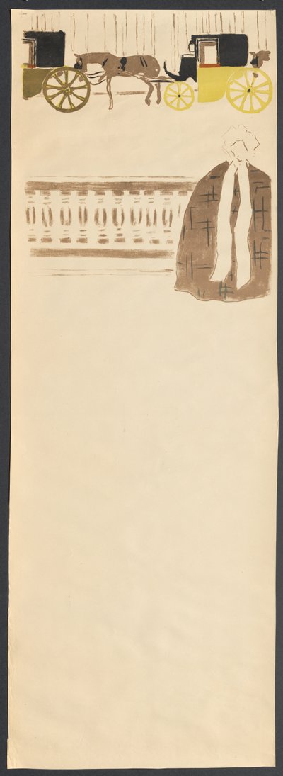 Spaziergang der Kindermädchen, Fries der Kutschen, 1895 von Pierre Bonnard