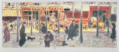 Pariser Boulevard, 1896 von Pierre Bonnard