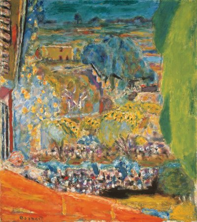 Landschaft mit rotem Dach (Le Cannet) von Pierre Bonnard