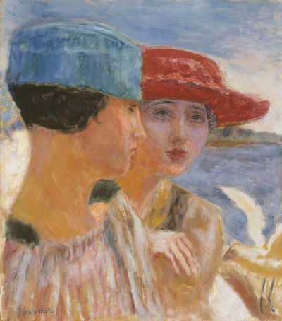 Junge Mädchen mit einer Möwe von Pierre Bonnard