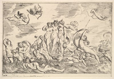 Triumph der Galatea, 1610-42 von Pierre Brebiette