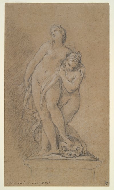 Venus unterstützt von einer Nereide von Pierre Charles Tremolieres