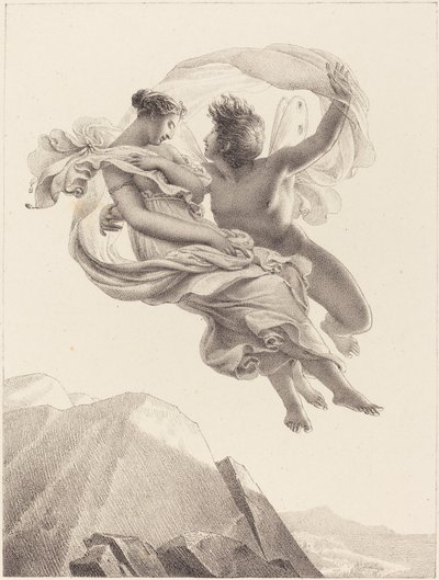 Zephyr und Psyche von Pierre Claude François Delorme