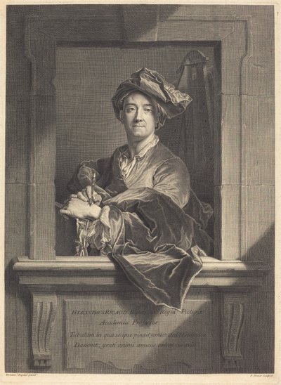 Hyacinthe Rigaud von Pierre Drevet after Hyacinthe Rigaud