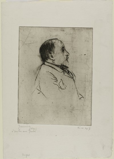 Porträt von Degas von Pierre Georges Jeanniot