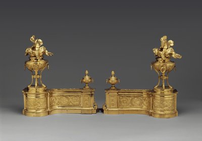 Andirons, um 1770-80 von Pierre Gouthière