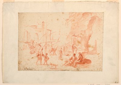 Hafenszene von Pierre Jacques Volaire