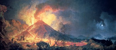 Ausbruch des Vesuvs, 1770er Jahre von Pierre Jacques Volaire