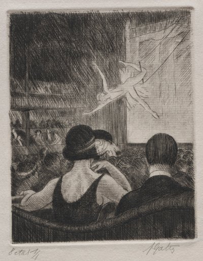 Akrobat im Musiksaal von Pierre Louis Gatier
