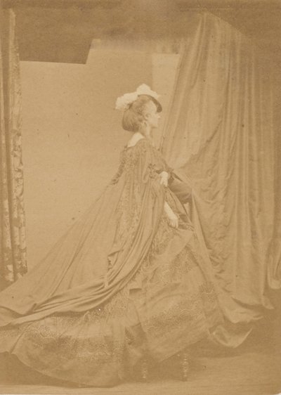 Le chapeau à plume autre, 1860er Jahre von Pierre Louis Pierson