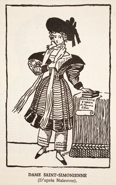 Dame Saint-Simonienne von Pierre Maleuvre
