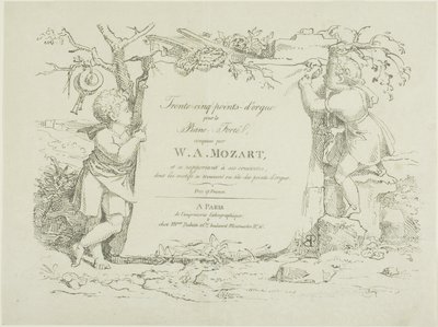 Notenblatt von Pierre Nolasque Bergeret