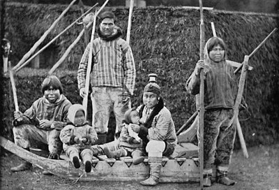 Eine Eskimo-Schlittenparty von Pierre Petit