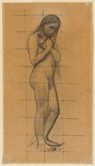 Stehender männlicher Akt von Pierre Puvis de Chavannes