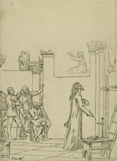 Studie für L von Pierre Puvis de Chavannes