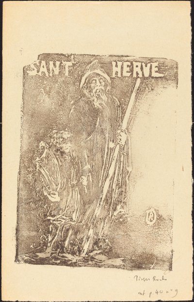 Heiliger Herve von Pierre Roche
