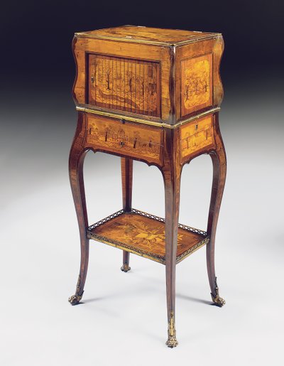 Louis XV Sekretär Serre-Bijoux von Pierre Roussel