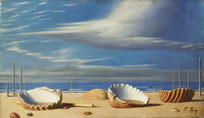 Muscheln in einer Landschaft von Pierre Roy