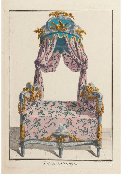 Lit à la Turque, um 1788 von Pierre de La Mesangere