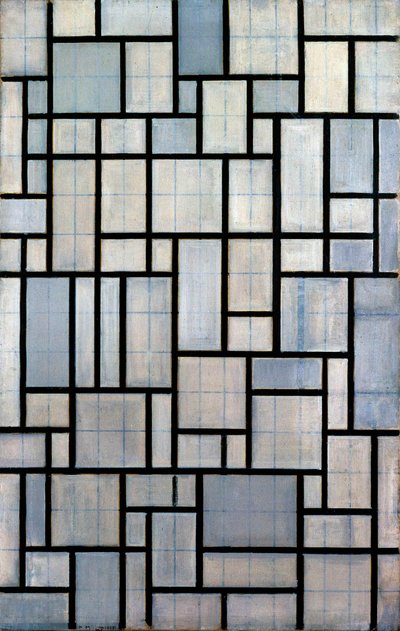 Komposition mit Gitter 2, 1915 von Piet Mondrian