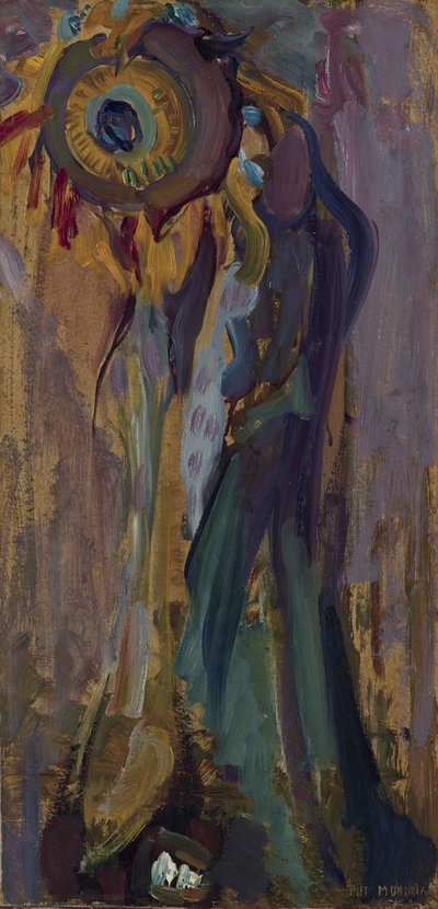 Sterbende Sonnenblume I, 1908 von Piet Mondrian