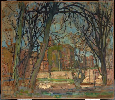 Frühlingssonne (Lentezon): Burgruine: Brederode von Piet Mondrian