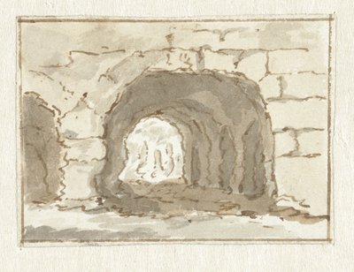 Römische Mauer mit Bogen von Pieter Bartholomeusz. Barbiers