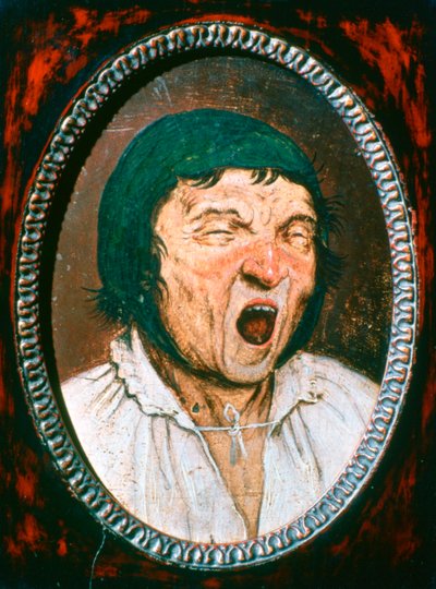Gähnender Mann, um 1545-1569 von Pieter Bruegel the Elder