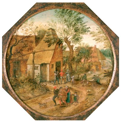 Durchgang durch das Dorf von Pieter Brueghel the Younger