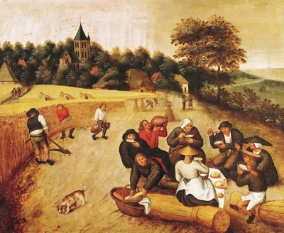 Das Mahl der Erntearbeiter von Pieter Brueghel the Younger