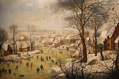 Winterlandschaft mit Vogelfalle von Pieter Brueghel the Younger