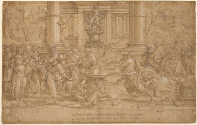 Das Opfer in Lystra von Pieter Coecke van Aelst