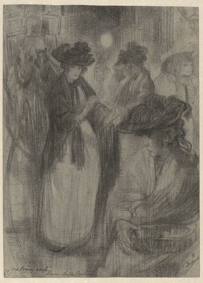 Blumenmädchen in London von Pieter Dupont