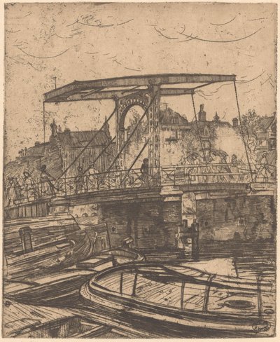 Magere Brug in Amsterdam von Pieter Dupont