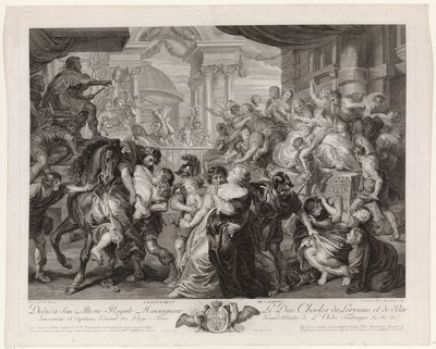Raub der Sabinerinnen von Pieter Franciscus Martenasie