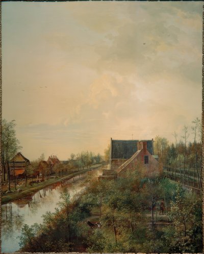 Ein Kanal bei Gravenland von Pieter Gerardus van Os