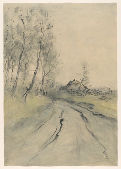 Landweg von Pieter H.J.J. Ras (signed by artist)