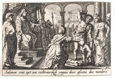 Das Urteil Salomos von Pieter Hendriksz. Schut