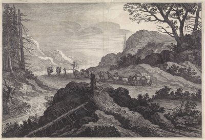 Packesel auf einem Weg von Pieter Nolpe