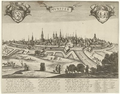Panorama von Münster von Pieter Nolpe