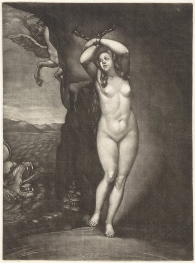 Andromeda an den Felsen gekettet von Pieter Schenk (I)