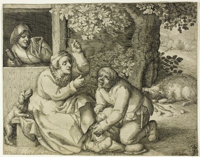 Allegorie des ehelichen Streits von Pieter Serwouters