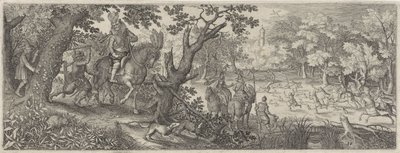 Kaninchenjagd von Pieter Serwouters