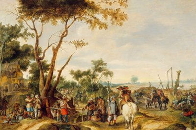 Soldaten biwakieren von Pieter Snayers