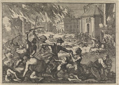 Plünderung von Magdeburg, 1698 von Pieter Van der Aa