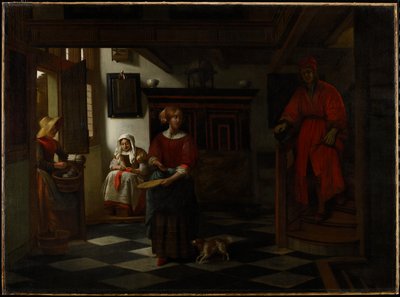 Der Spargelverkäufer, 1675-80 von Pieter de Hooch